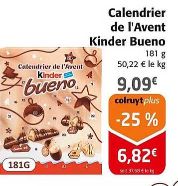 Calendrier de l'Avent Kinder Bueno
