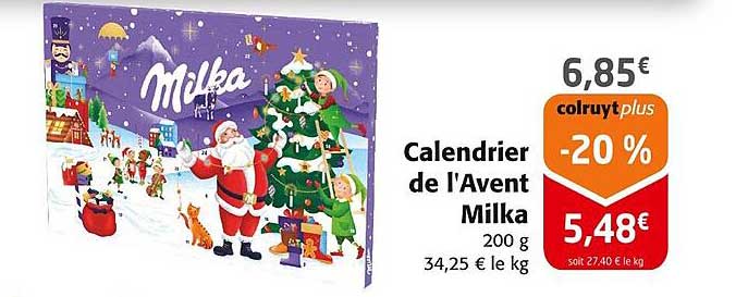 Calendrier de l'Avent Milka