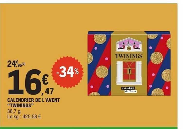 CALENDRIER DE L'AVENT "TWININGS"