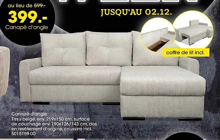 Canapé d'angle