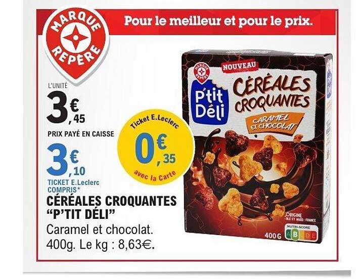 CÉRÉALES CROQUANTES "P'TIT DÉLI"