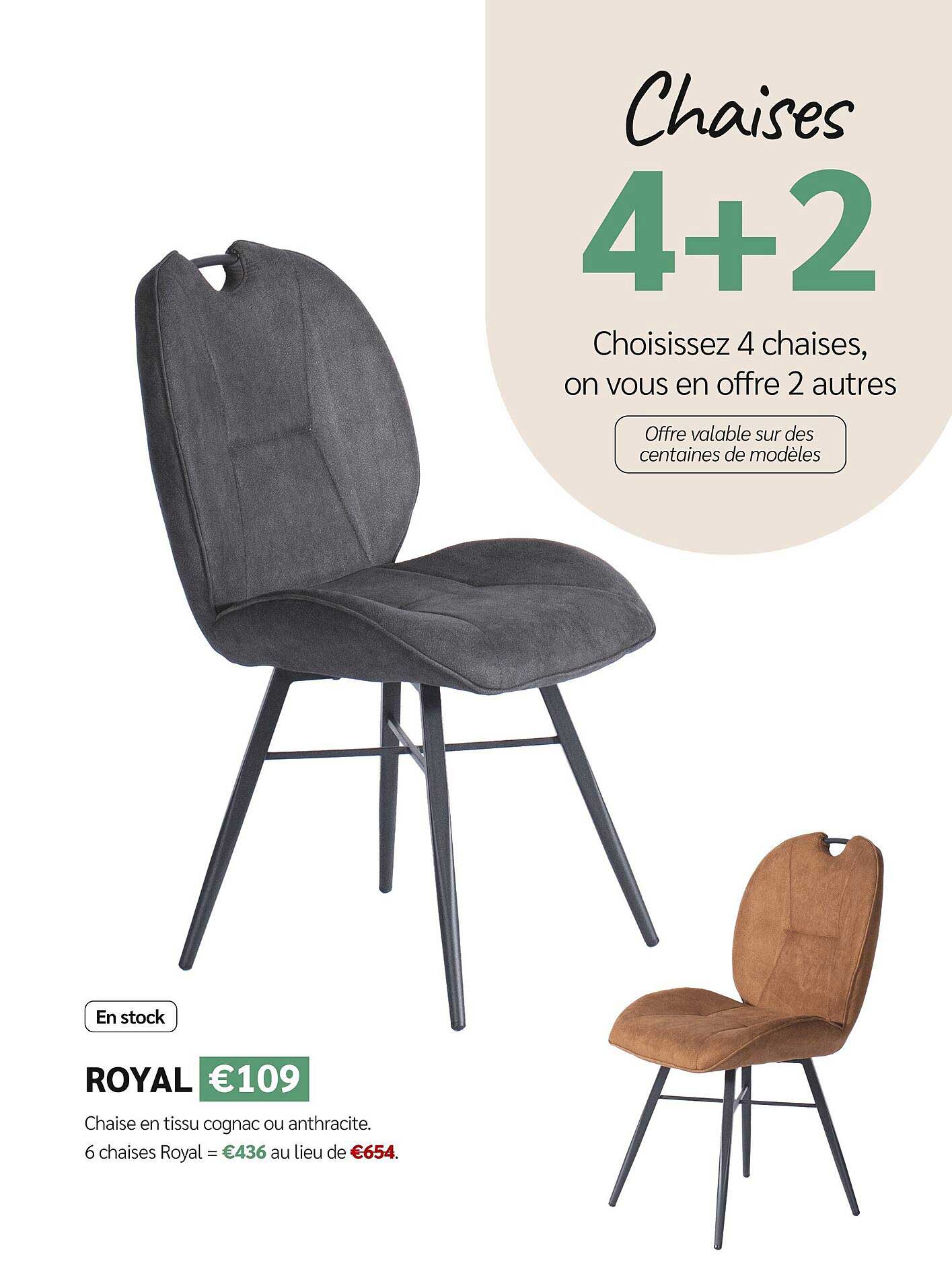 Chaises 4+2