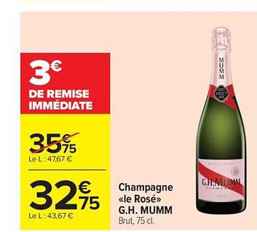 Champagne «le Rosé» G.H. MUMM
