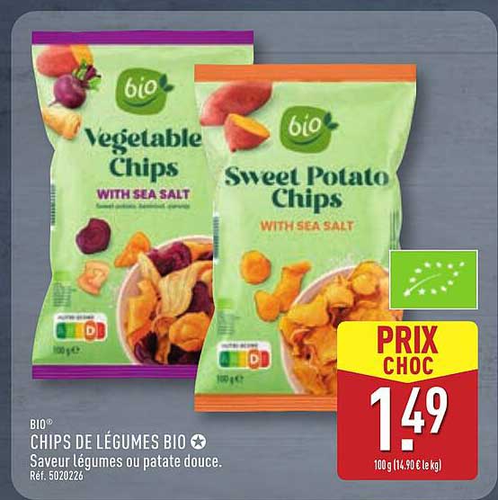 CHIPS DE LÉGUMES BIO