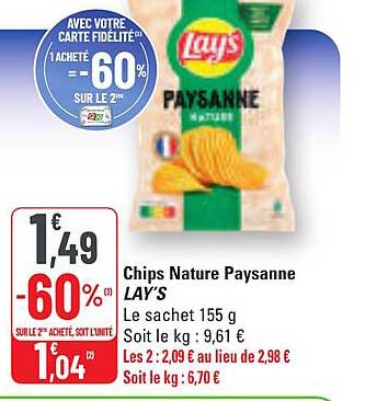 Chips Nature Paysanne LAY’S