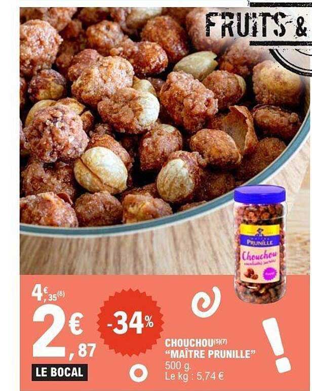 Chouchou “Maître Prunille” 500 g