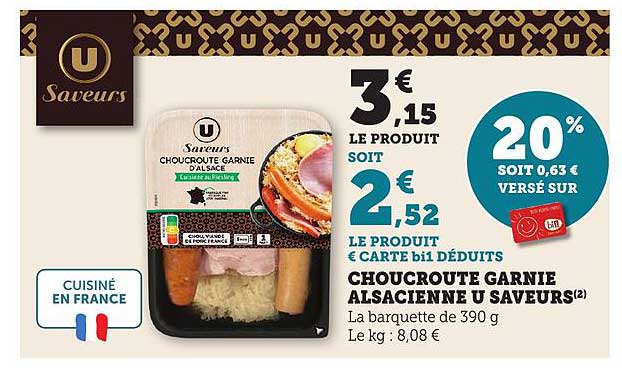 Choucroute garnie alsacienne U Saveurs