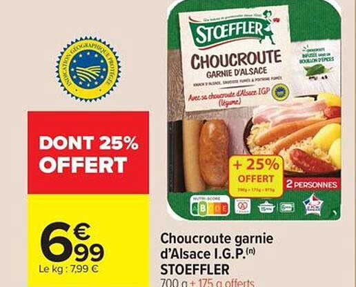 Choucroute garnie d'Alsace I.G.P. SToeffler