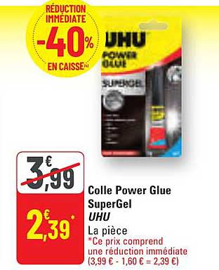 Colle Power Glue SuperGel UHU