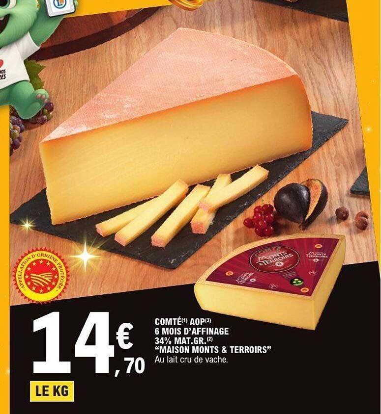 COMTÉ AOP 6 MOIS D'AFFINAGE