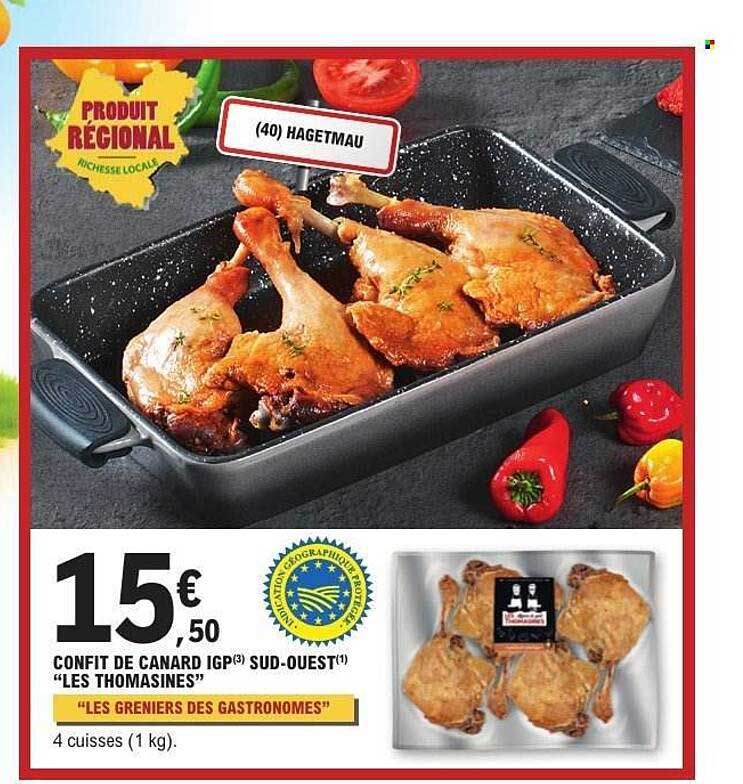 Confit de canard IGP Sud-Ouest "Les Thomasines"