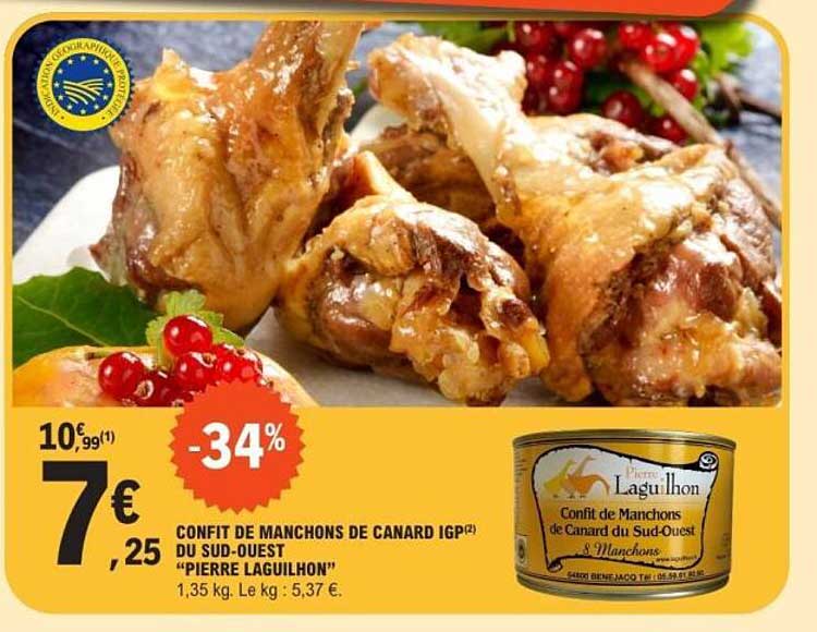 CONFIT DE MANCHONS DE CANARD IGP DU SUD-OUEST "PIERRE LAGUILHON"