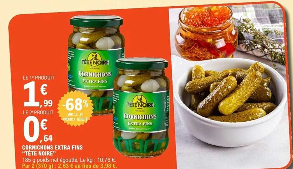 CORNICHONS EXTRA FINS "TÊTE NOIRE"