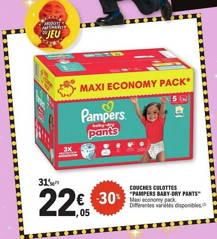 COUCHES CULOTTES "PAMPERS BABY-DRY PANTS"