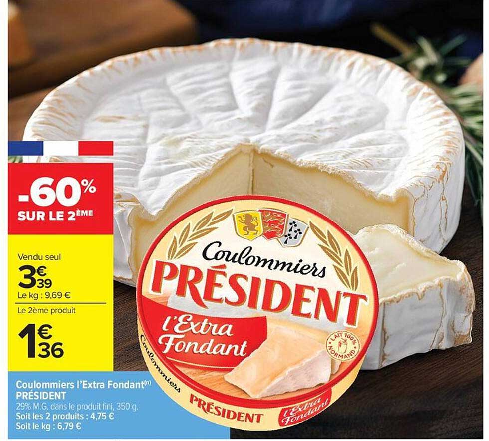 Coulommiers l’Extra Fondant® PRÉSIDENT