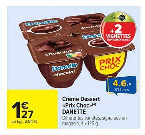 Crème Dessert «Prix Choc» DANETTE