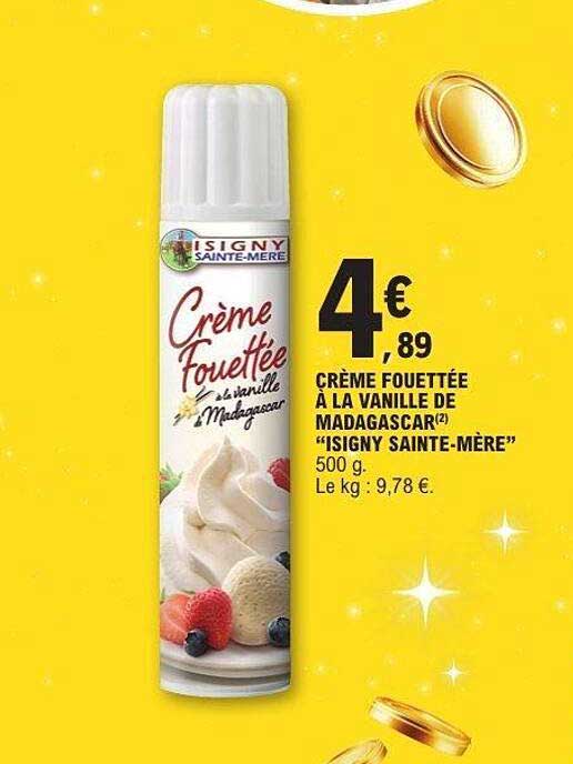 Crème Fouettée à la Vanille de Madagascar "ISIGNY SAINTE-MÈRE"