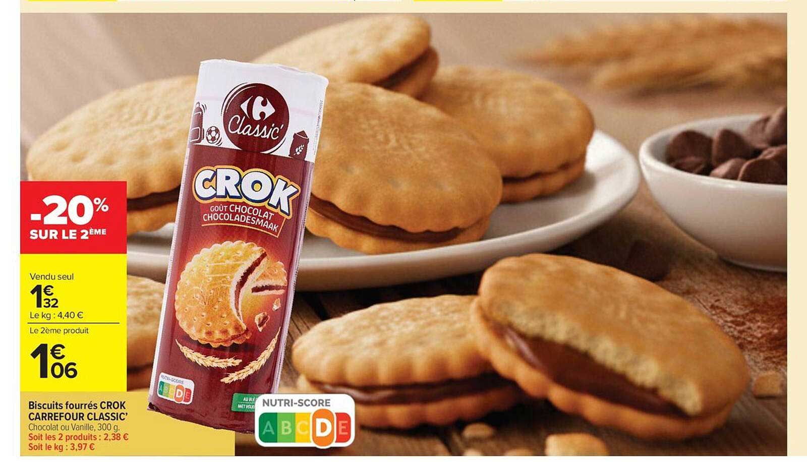 CROK goût chocolat -20% SUR LE 2ÈME