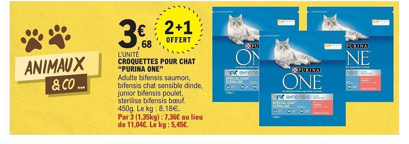 Croquettes pour chat "PURINA ONE"