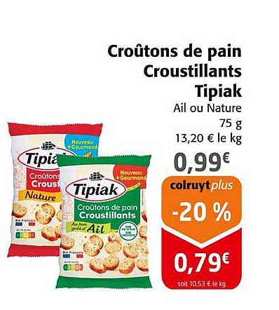 Croutons de pain Croustillants Tipiak