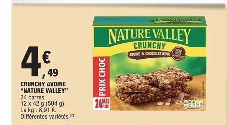 CRUNCHY AVOCATION "NATURE VALLEY"