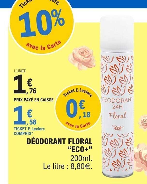 DÉODORANT FLORAL "ECO+" 200ml