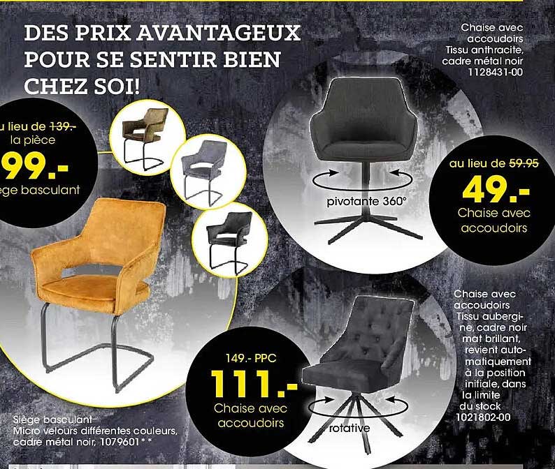 DES PRIX AVANTAGEUX POUR SE SENTIR BIEN CHEZ SOI!