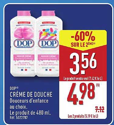 DOP® CRÈME DE DOUCHE Douceurs d'enfance au choix.