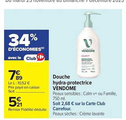 Douche hydra-protectrice VENDÔME