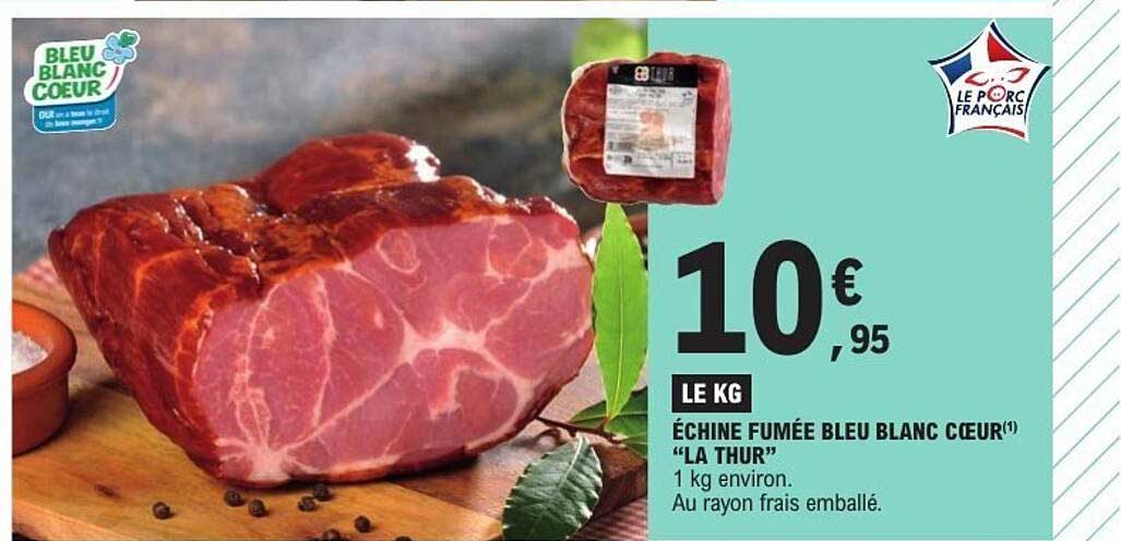 Échine fumée bleu blanc cœur "La Thur"