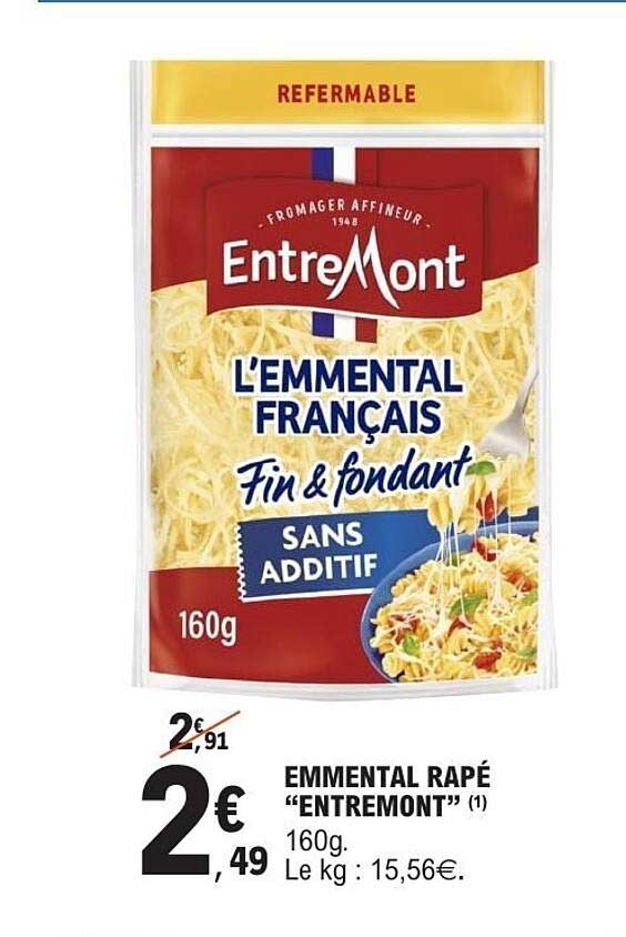 EMMENTAL RAPÉ “ENTREMONT”