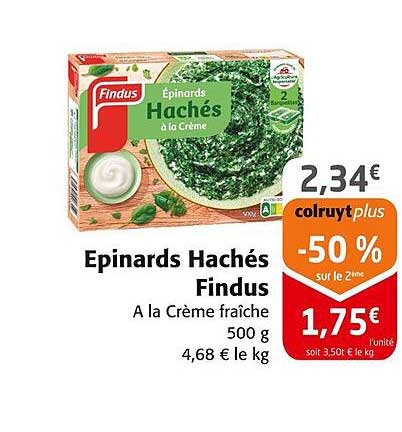 Épinards Hachés Findus