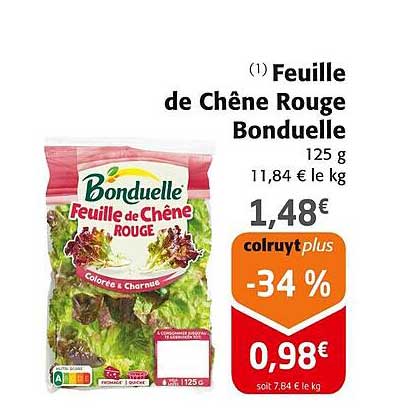 Feuille de Chêne Rouge Bonduelle