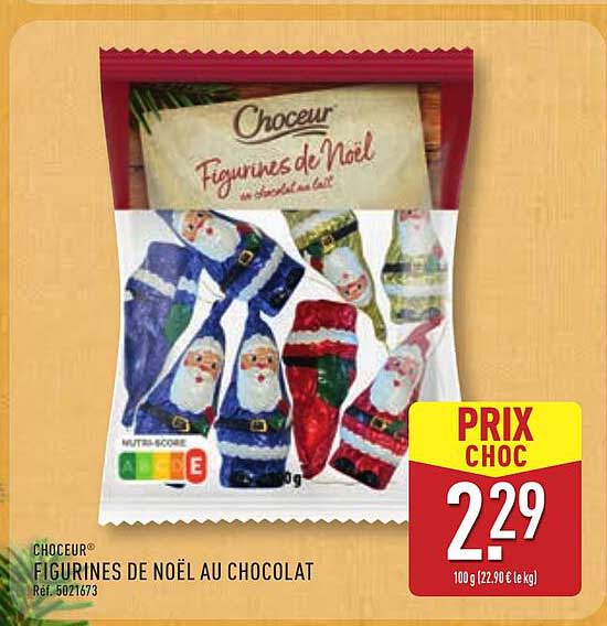 Figurines de Noël au chocolat