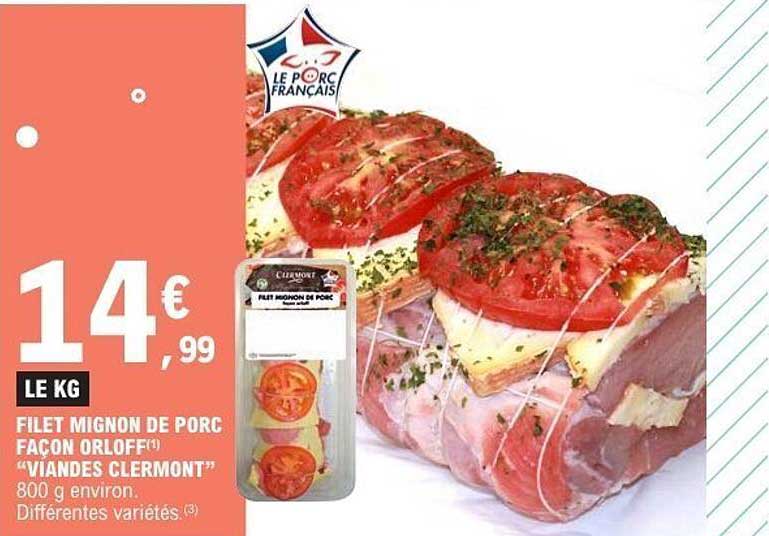 FILET MIGNON DE PORC FAÇON ORLOFF