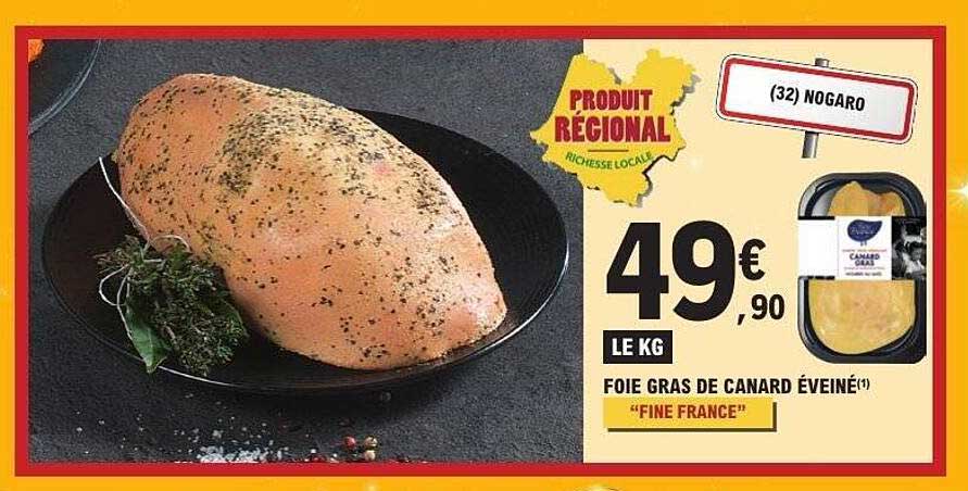 FOIE GRAS DE CANARD ÉVÉNÉ "FINE FRANCE"