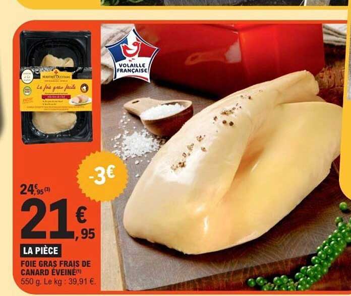 Foie gras frais de canard Éveiné