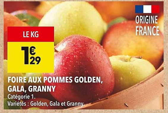 FOIRE AUX POMMES GOLDEN, GALA, GRANNY