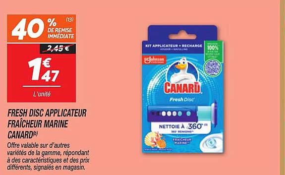 FRESH DISC APPLICATEUR FRAÎCHEUR MARINE CANARD®