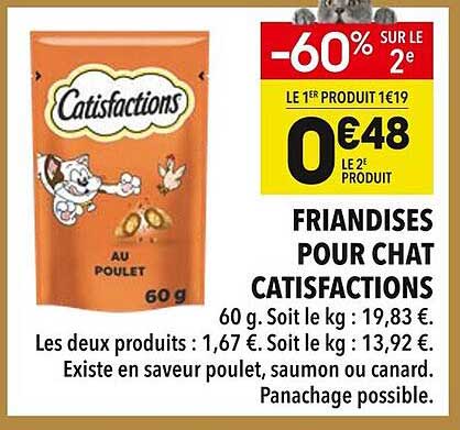 FRIANDISES POUR CHAT CATISFACTIONS