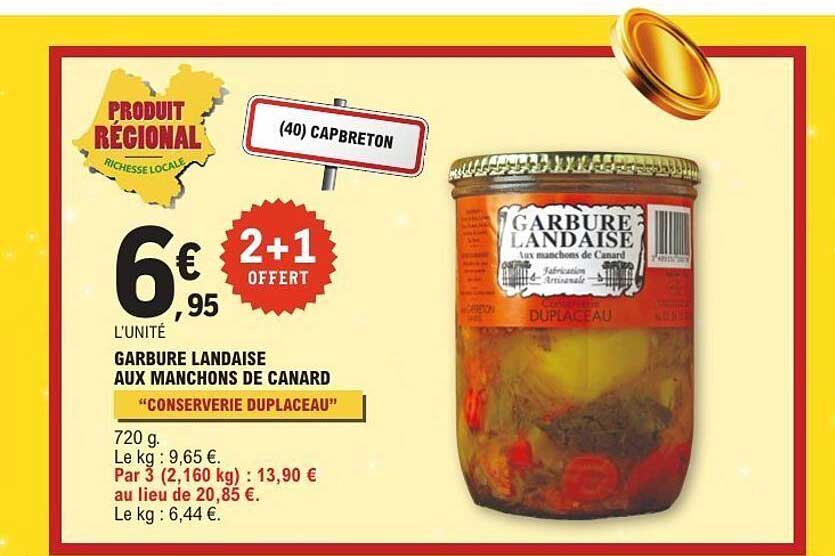 Garbure Landaise aux manchons de canard