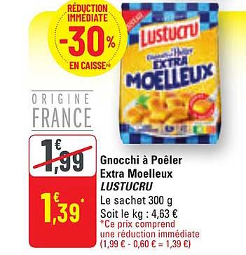 Gnocchi à Poêler Extra Moelleux LUSTUCRU