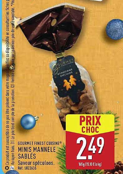 GOURMET FINEST CUISINE® MINIS MANNELE SABLÉS