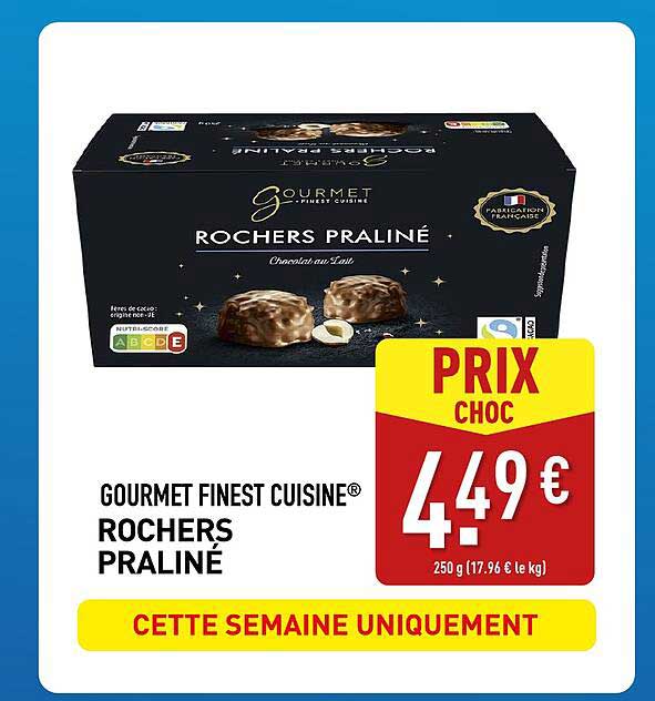GOURMET FINEST CUISINE® ROCHERS PRALINÉ