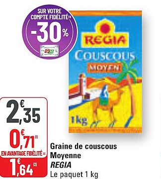 Graine de couscous Moyenne REGIA