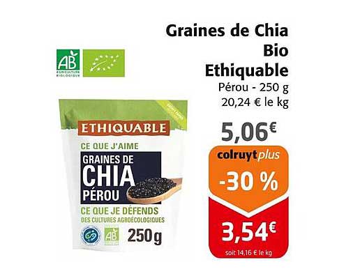 Graines de Chia Bio Ethiquable