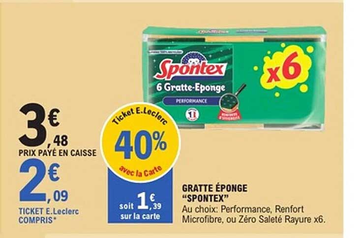 GRATTE ÉPONGE “SPONTEX”