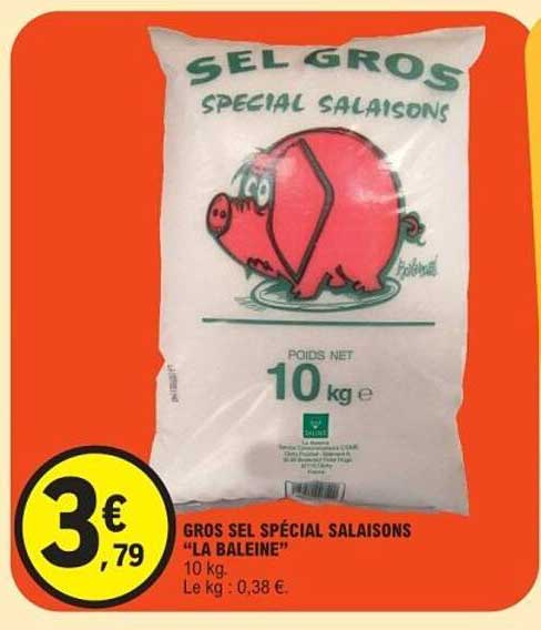 GROS SEL SPÉCIAL SALAISONS "LA BALEINE"