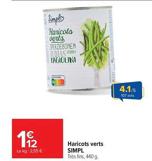 Haricots verts SIMPL