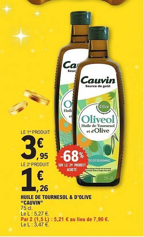 HUILE DE TOURNESOL & D'OLIVE "CAUVIN"